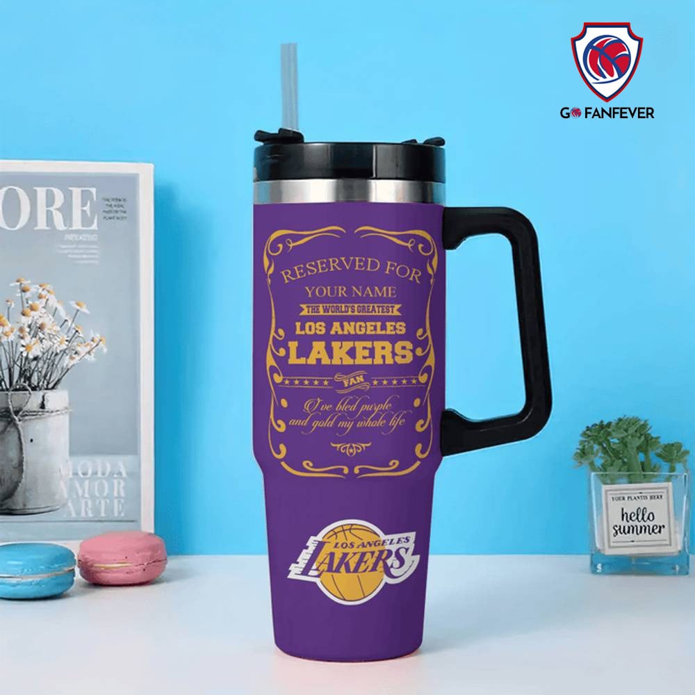 LA Lakers NBA Custom Stanley Cup 40 oz 30 oz Tumbler With Handle