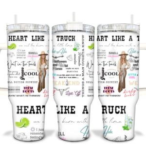 Lainey Wilson Heart Like a Truck Music Custom Stanley Cup 40 oz 30 oz Tumbler With Handle