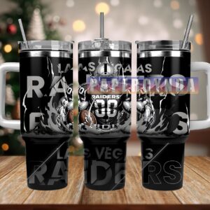 Las Vegas Raiders Custom Stanley Cup 40 oz 30 oz Tumbler With Handle