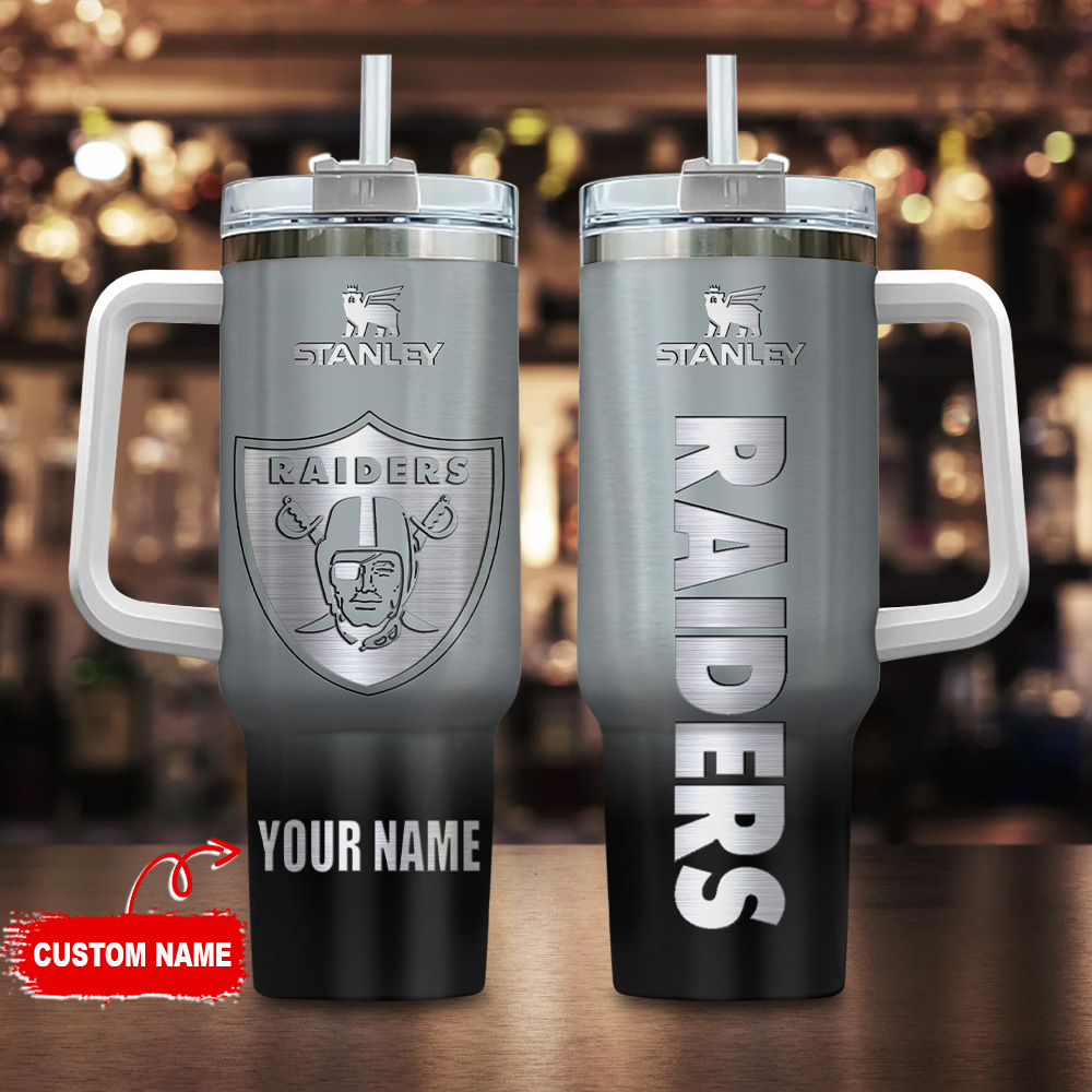 Las Vegas Raiders NFL Custom Stanley Cup 40 oz 30 oz Tumbler With Handle