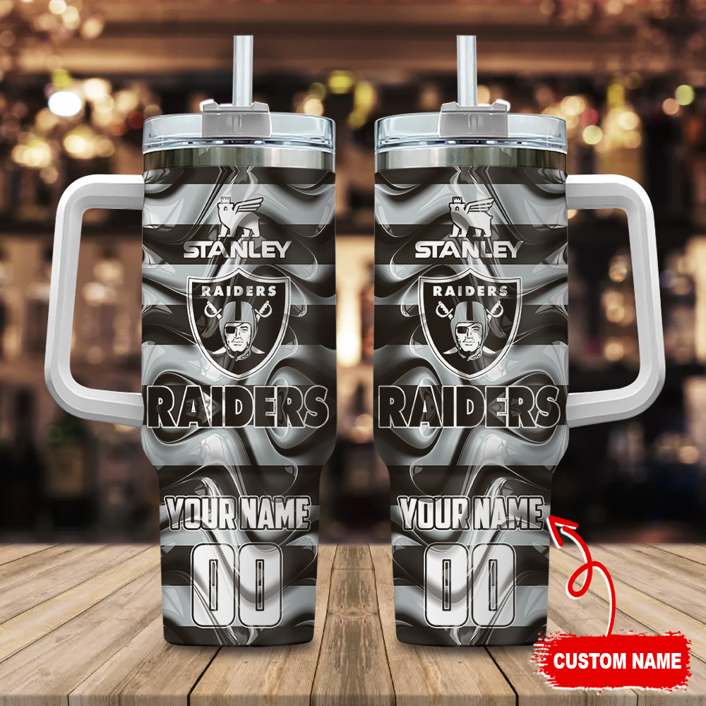 Las Vegas Raiders NFL Custom Stanley Cup 40 oz 30 oz Tumbler With Handle