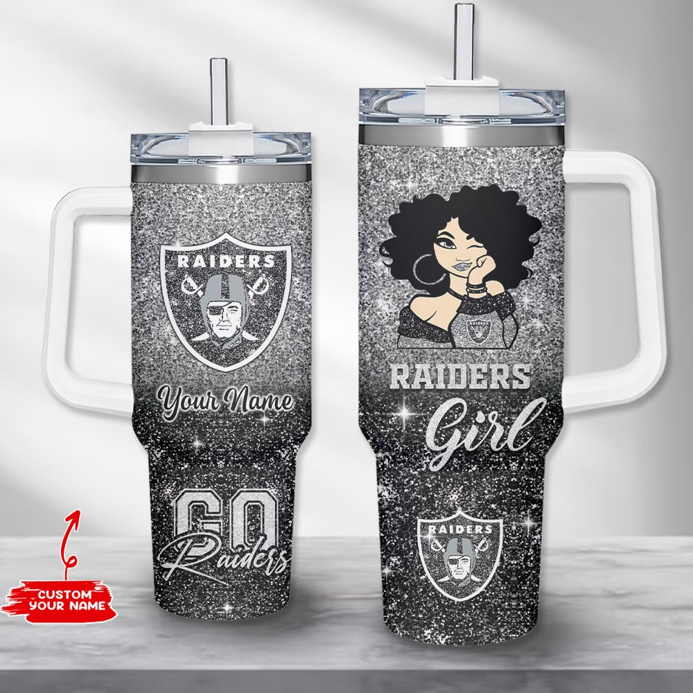 Las Vegas Raiders NFL Custom Stanley Cup 40 oz 30 oz Tumbler With Handle