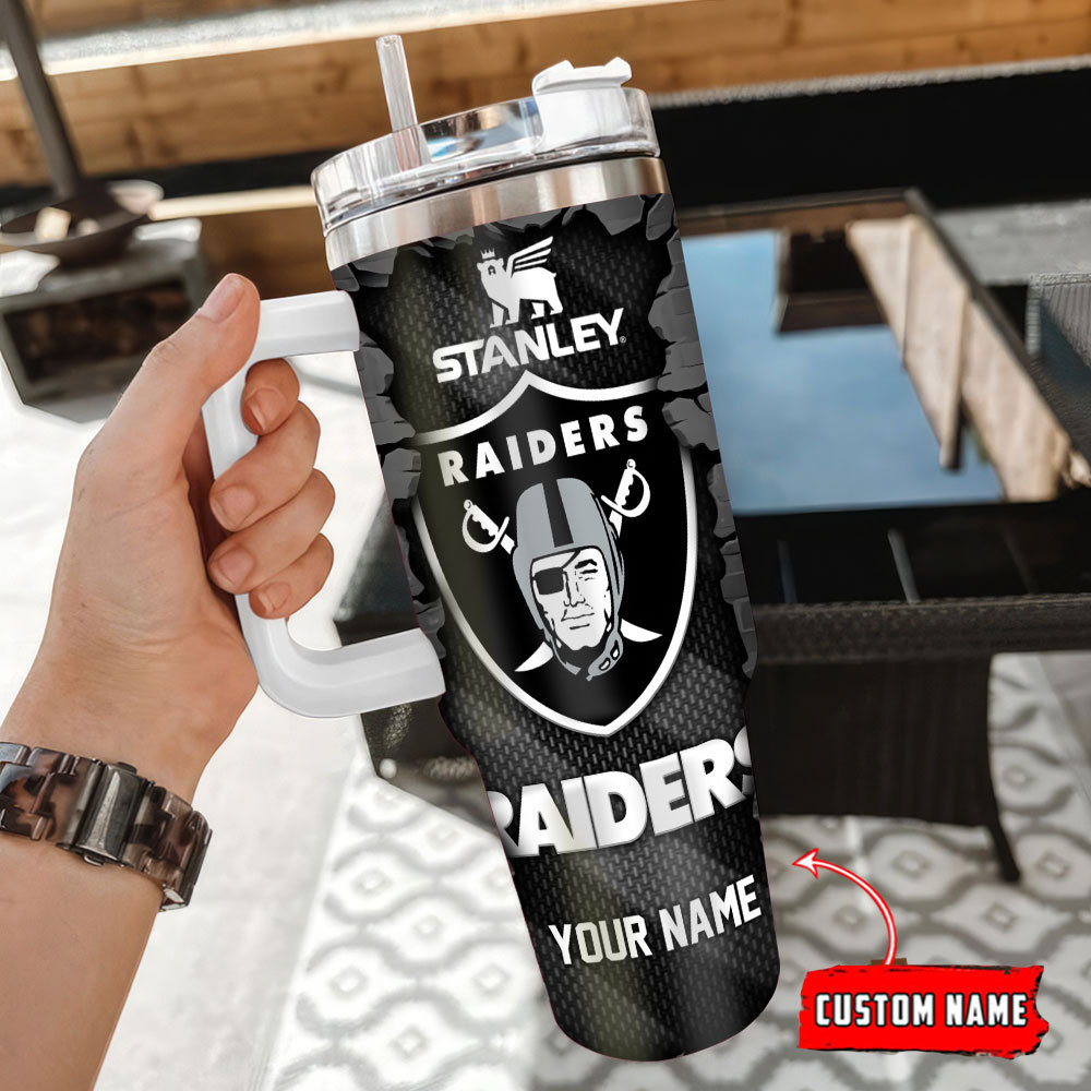 Las Vegas Raiders NFL Custom Stanley Cup 40 oz 30 oz Tumbler With Handle