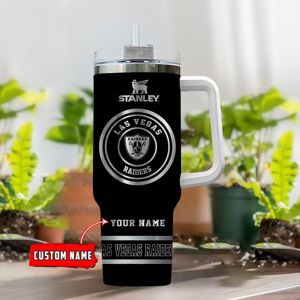 Las Vegas Raiders NFL Custom Stanley Cup 40 oz 30 oz Tumbler With Handle
