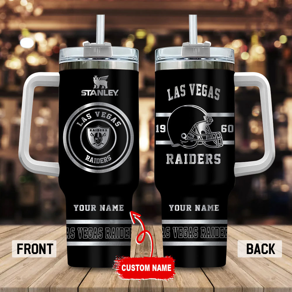Las Vegas Raiders NFL Custom Stanley Cup 40 oz 30 oz Tumbler With Handle