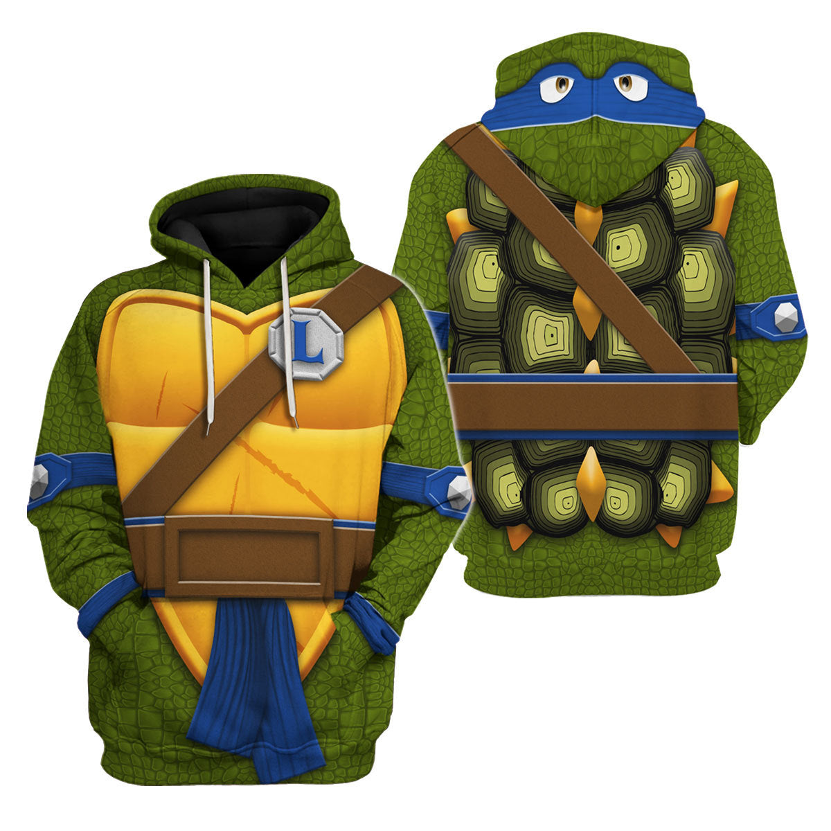 Leonardo TMNT Costume Hoodie Sweatshirt T-Shirt Sweatpants - Stormmerch Exclusive