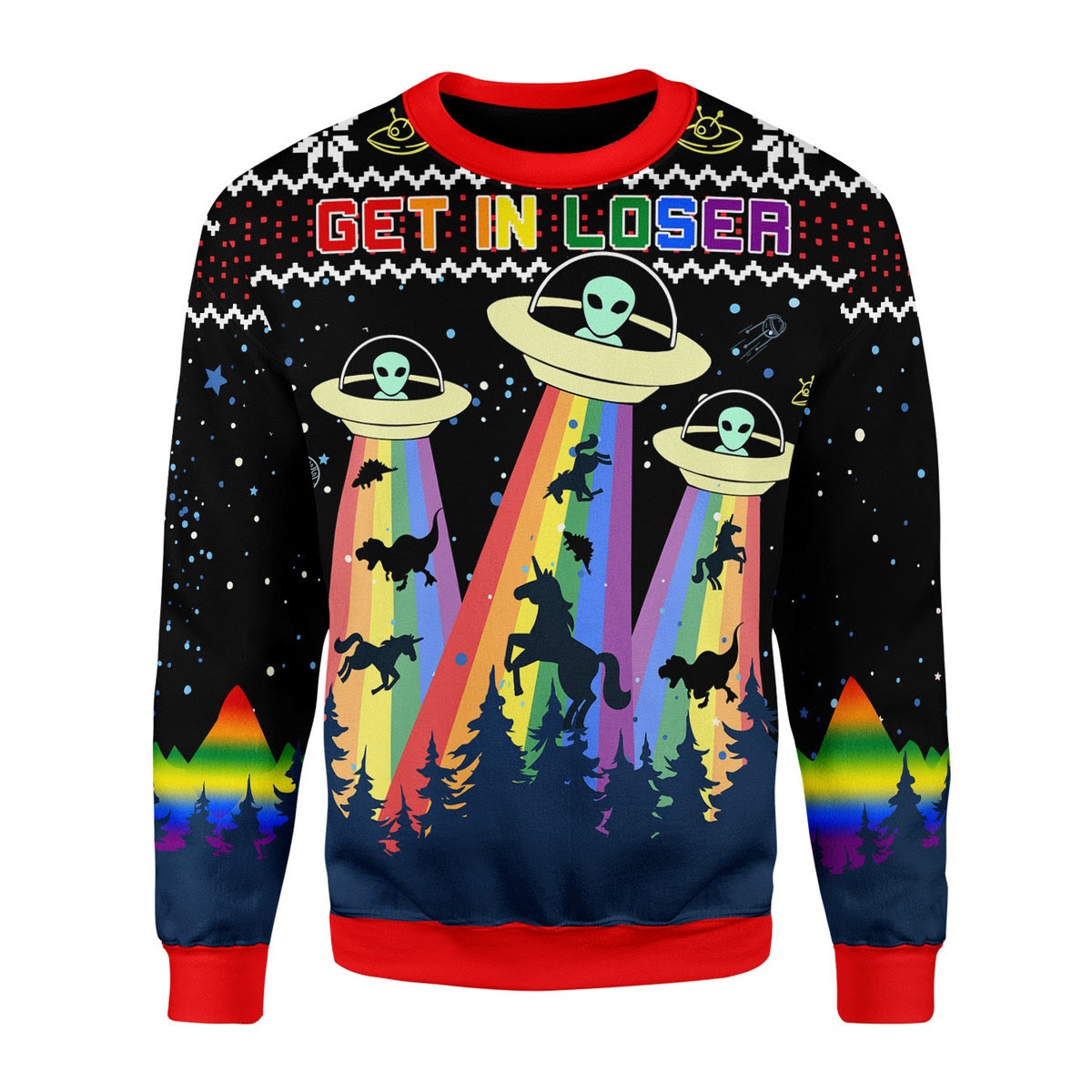 LGBT Alien Christmas Sweater - Stormmerch Exclusive