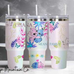 Lilo and Stitch Disney Cartoon Custom Stanley Cup 40 oz 30 oz Tumbler With Handle