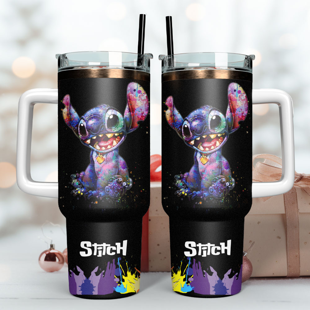 Lilo And Stitch Disney Cartoon Custom Stanley Cup 40 oz 30 oz Tumbler With Handle
