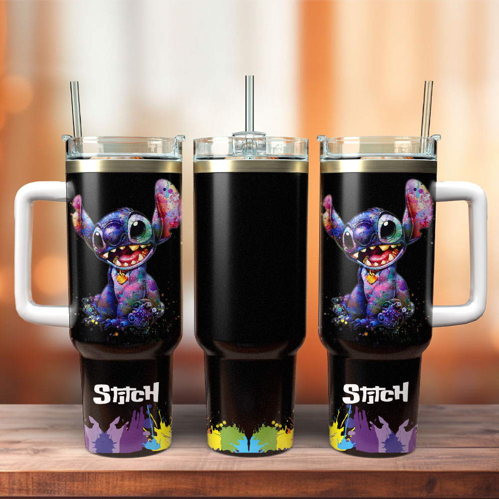 Lilo And Stitch Disney Cartoon Custom Stanley Cup 40 oz 30 oz Tumbler With Handle