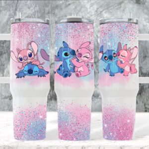 Lilo and Stitch Disney Cartoon Custom Stanley Cup 40 oz 30 oz Tumbler With Handle