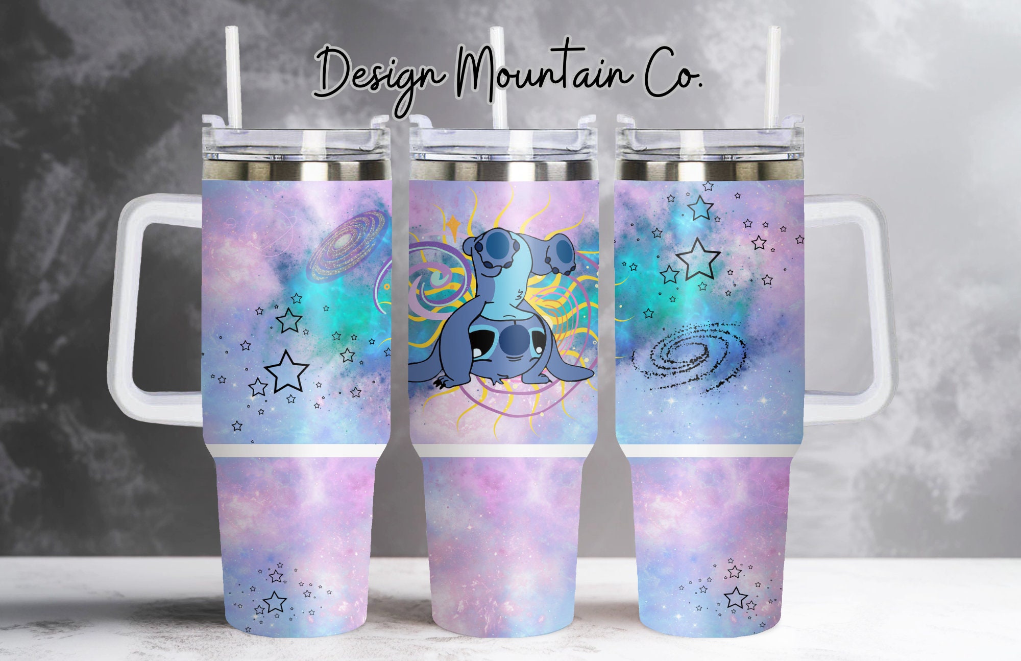 Lilo and Stitch Disney Cartoon Custom Stanley Cup 40 oz 30 oz Tumbler With Handle