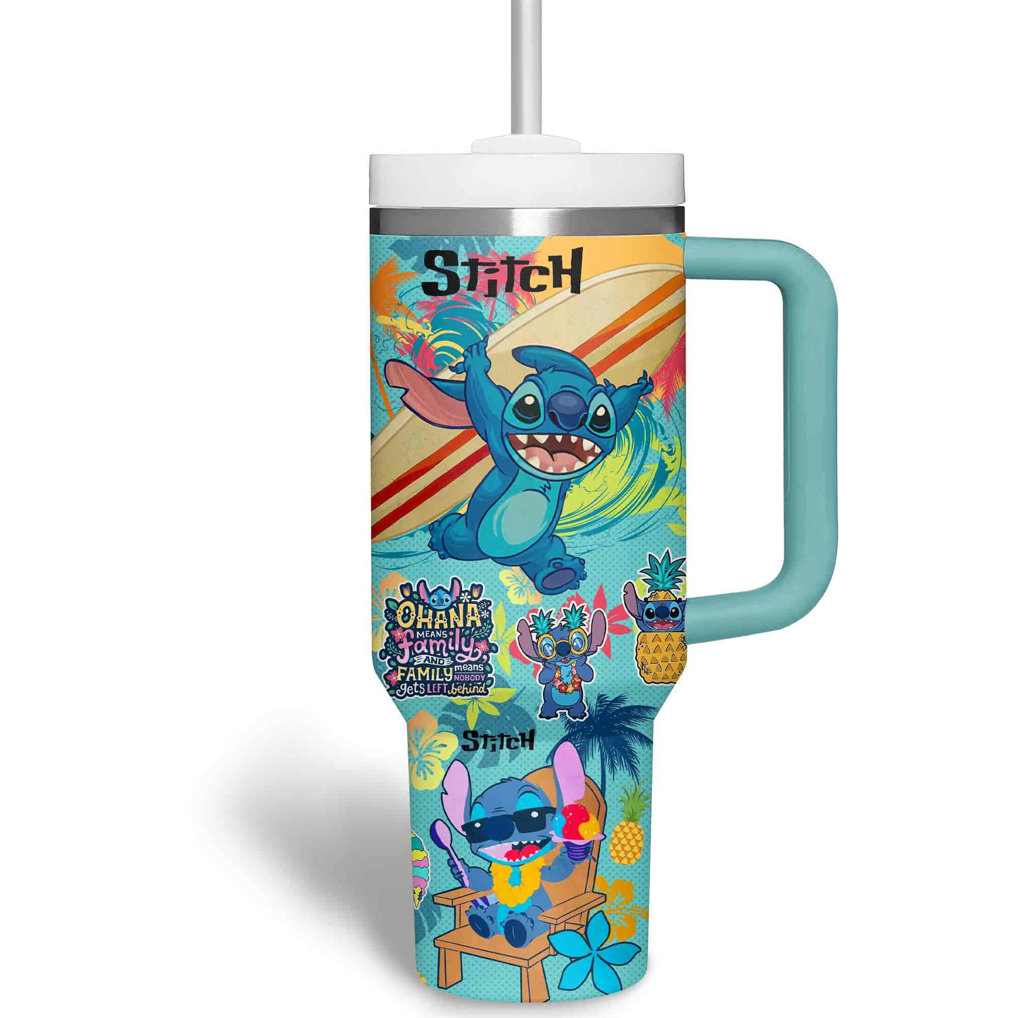 Lilo & Stitch Cartoon Custom Stanley Cup 40 oz 30 oz Tumbler With Handle
