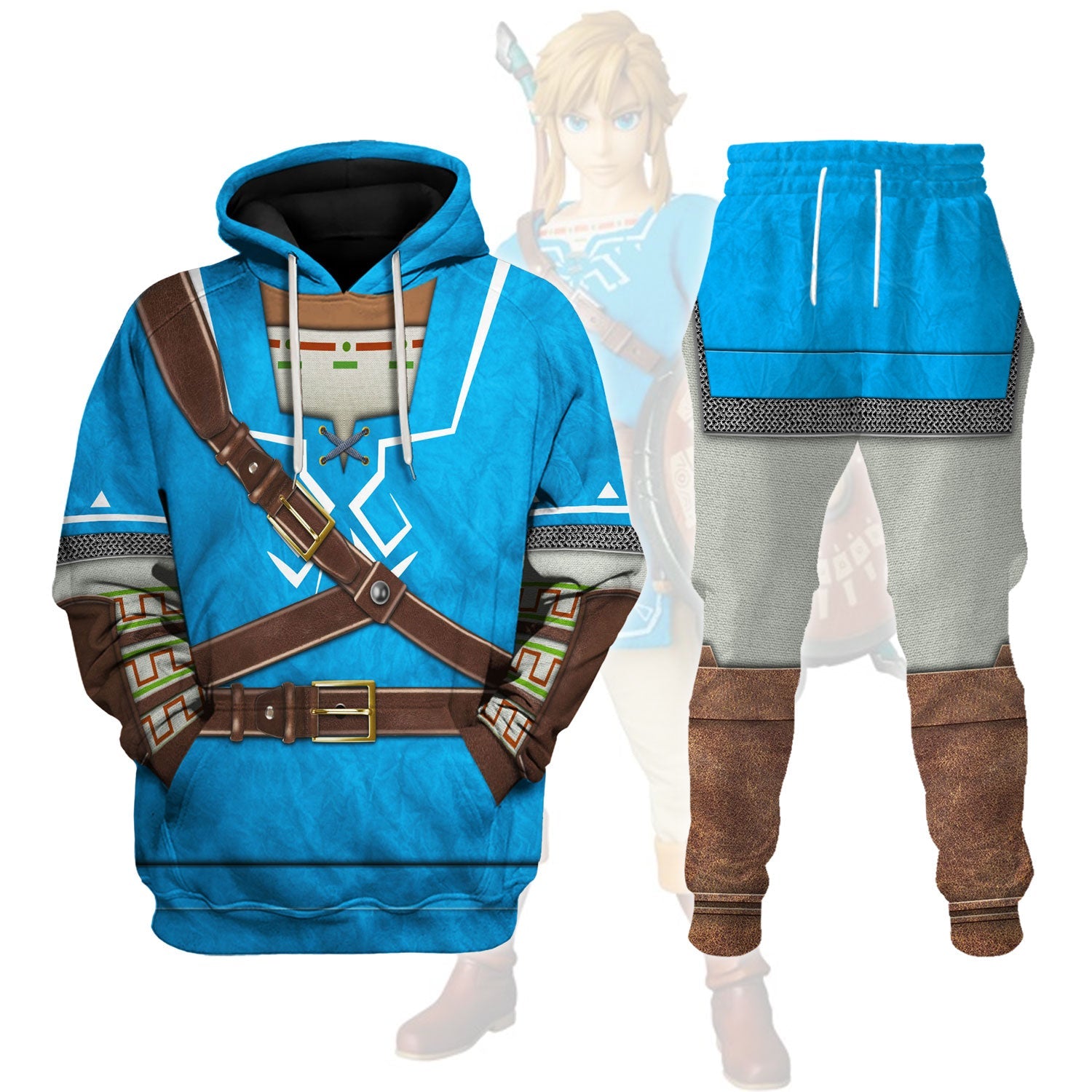 Link Attire Champion's Tunic Unisex Hoodie Sweatshirt T-shirt Sweatpants Cosplay - Stormmerch Exclusive