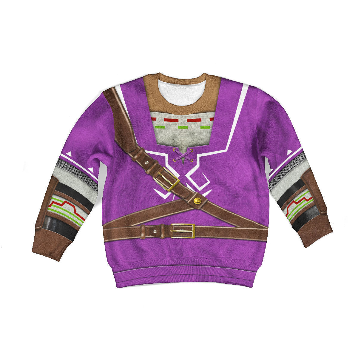 Link Zora Tunic Purple Costume Kid Tops Hoodie Sweatshirt T-Shirt - Stormmerch Exclusive