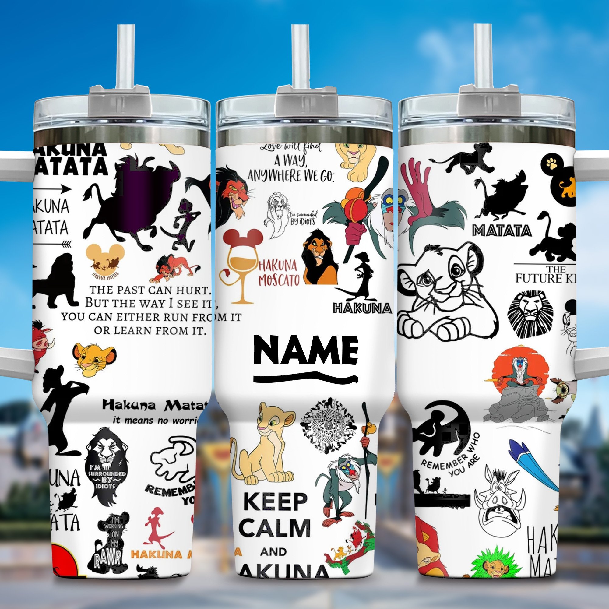 Lion King Movies Custom Stanley Cup 40 oz 30 oz Tumbler With Handle