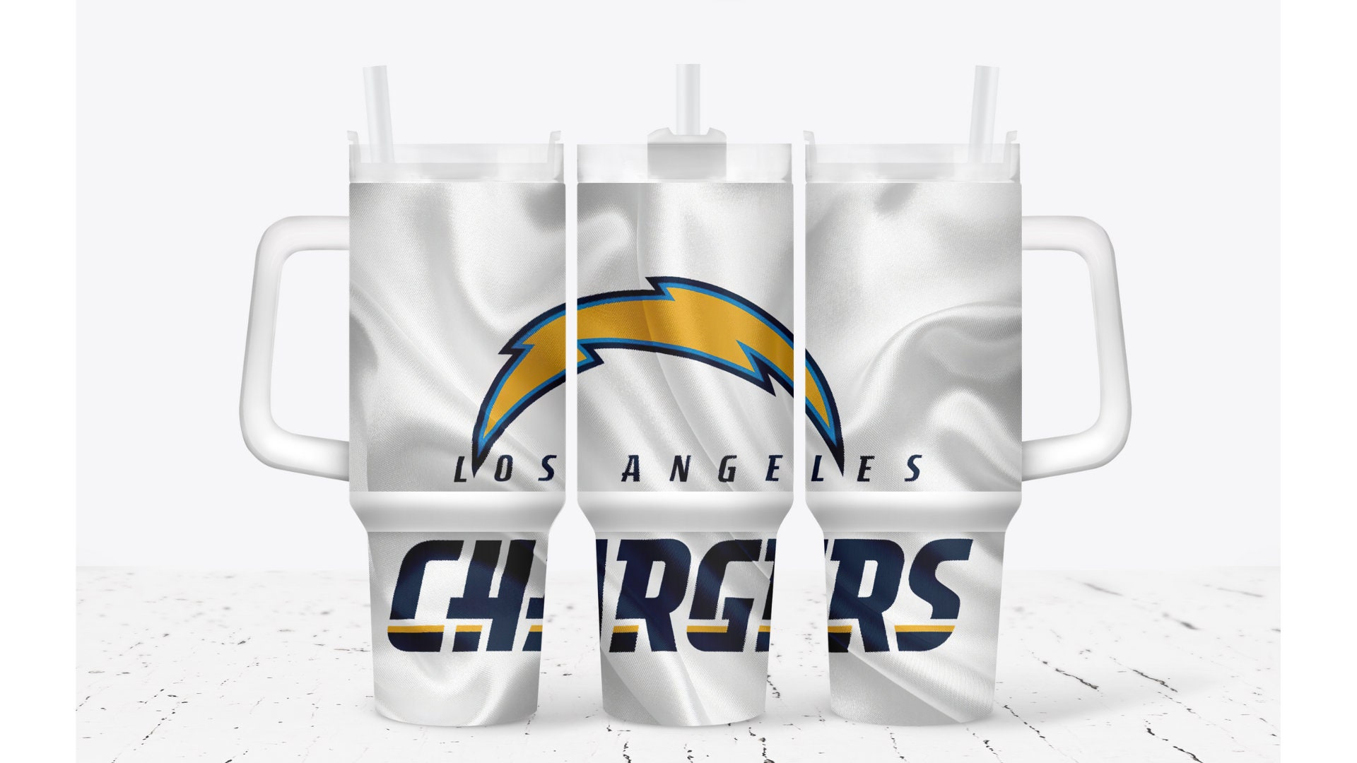 Los Angeles Chargers Football NFL Custom Stanley Cup 40 oz 30 oz Tumbler With Handle