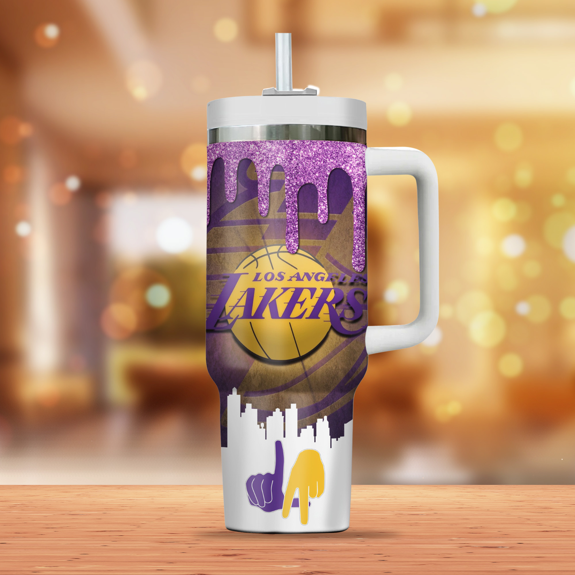 Los Angeles Lakers NBA Custom Stanley Cup 40 oz 30 oz Tumbler With Handle