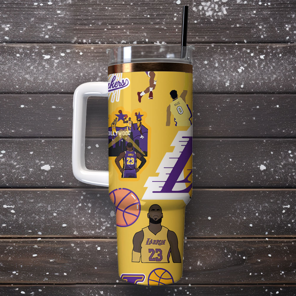 Los Angeles Lakers NBA Sport Custom Stanley Cup 40 oz 30 oz Tumbler With Handle