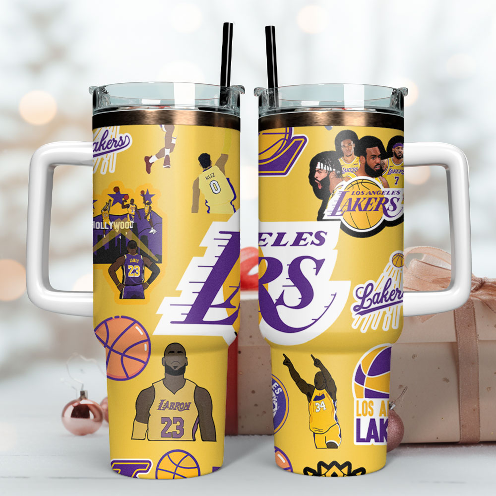 Los Angeles Lakers NBA Sport Custom Stanley Cup 40 oz 30 oz Tumbler With Handle