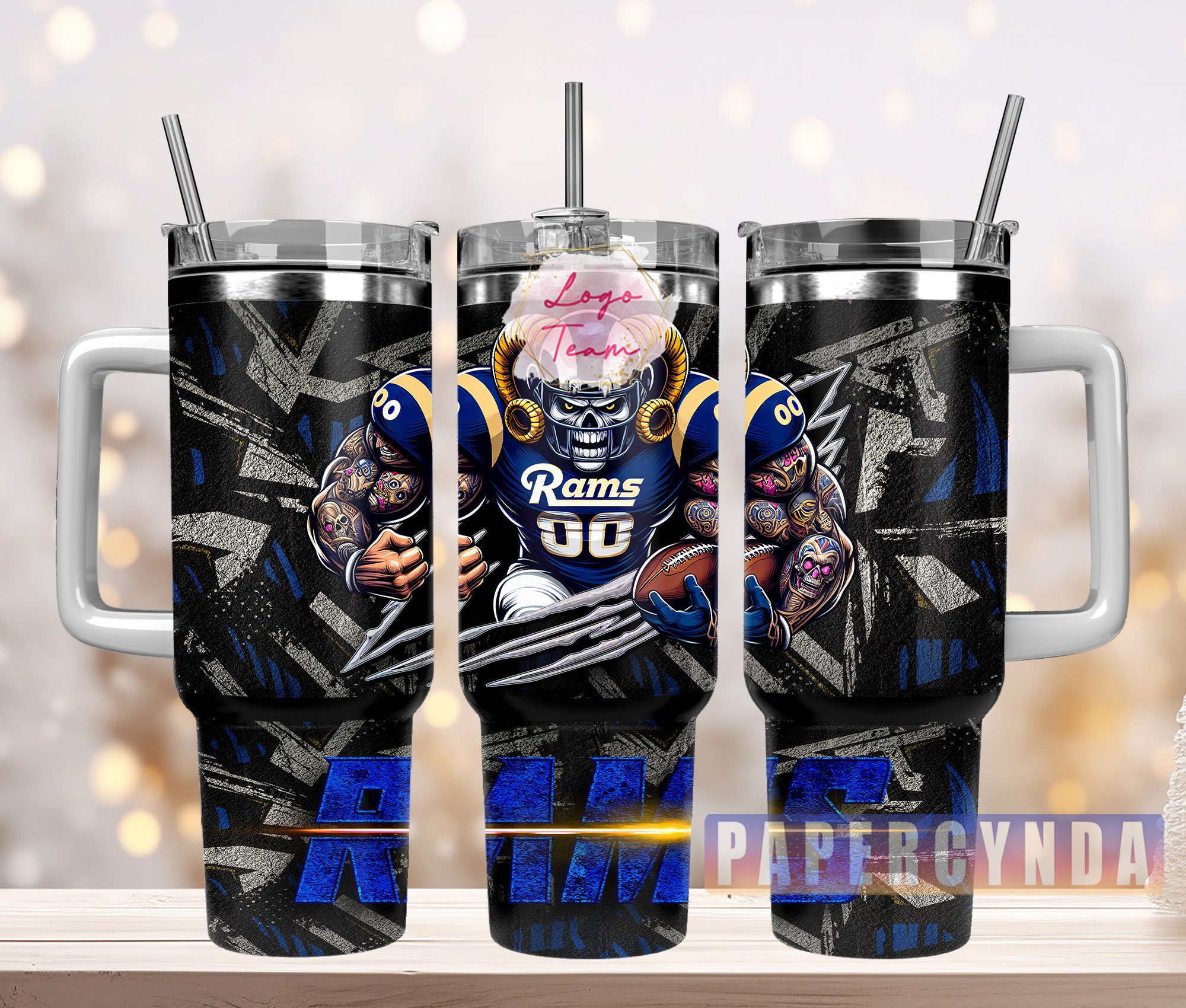 Los Angeles Rams Custom Stanley Cup 40 oz 30 oz Tumbler With Handle