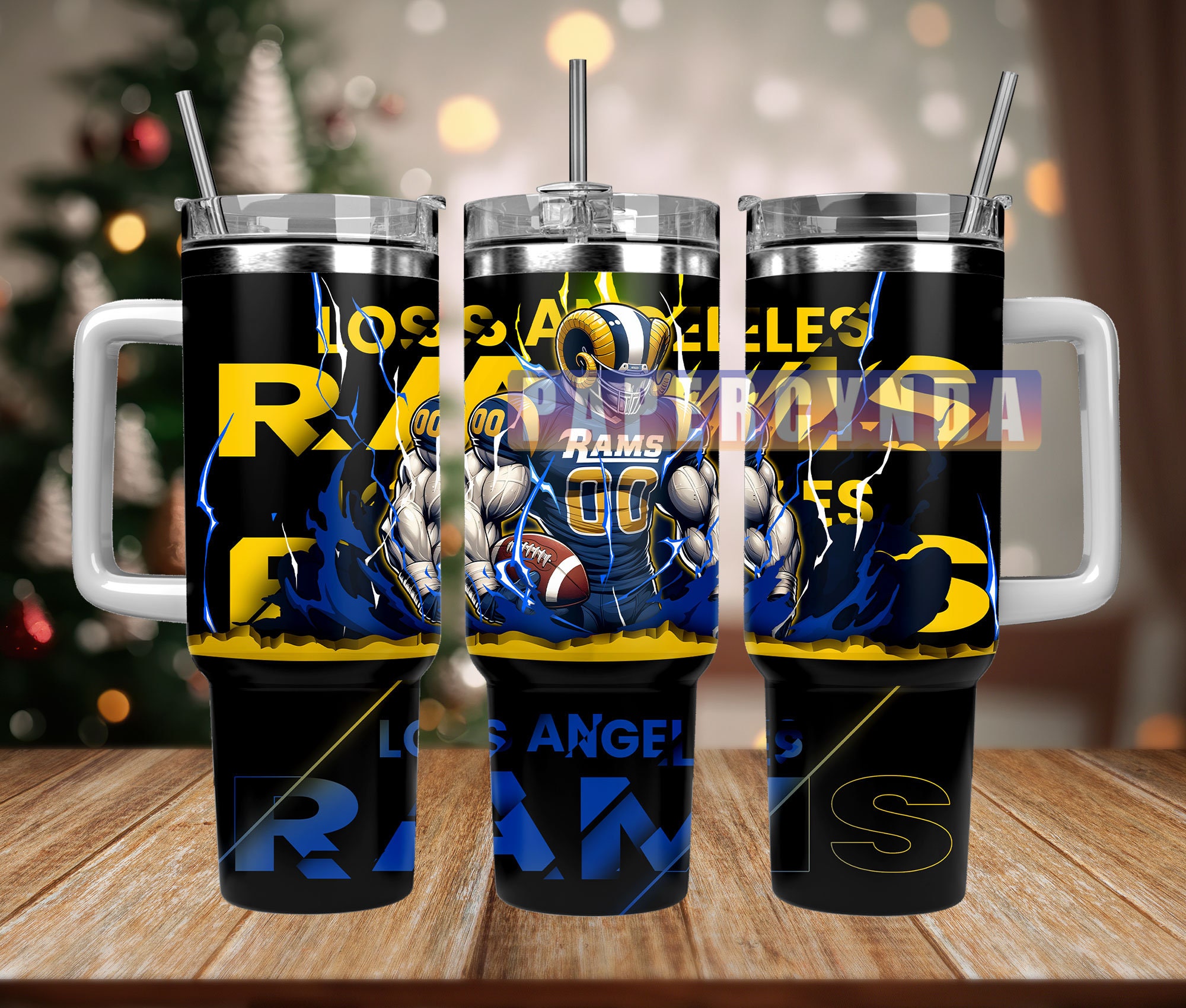Los Angeles Rams Custom Stanley Cup 40 oz 30 oz Tumbler With Handle