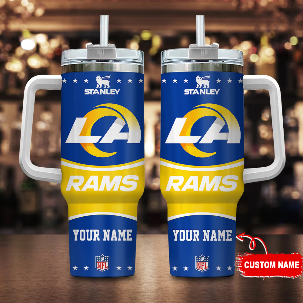 Los Angeles Rams NFL Custom Stanley Cup 40 oz 30 oz Tumbler With Handle