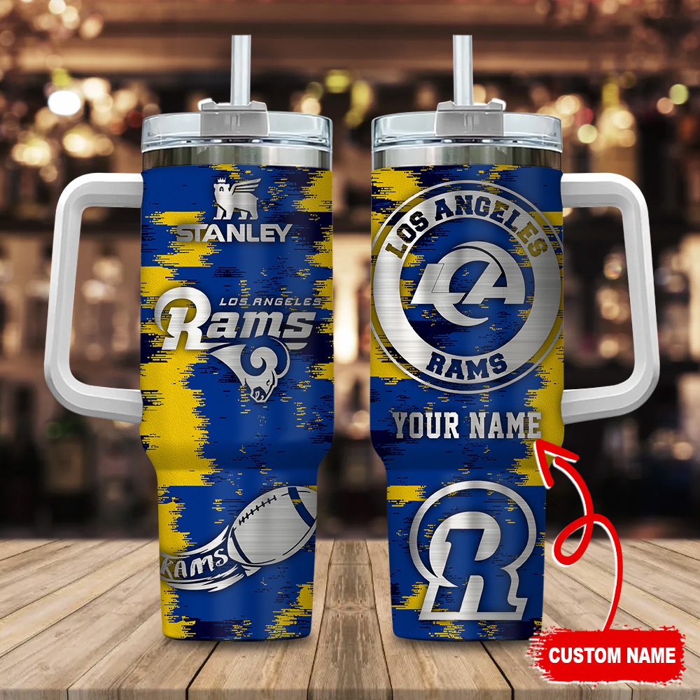 Los Angeles Rams NFL Custom Stanley Cup 40 oz 30 oz Tumbler With Handle