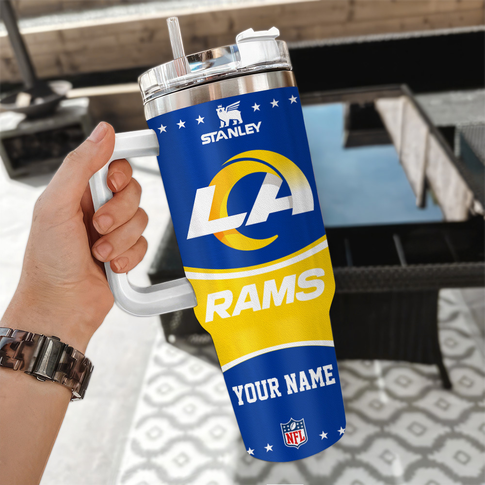 Los Angeles Rams NFL Custom Stanley Cup 40 oz 30 oz Tumbler With Handle