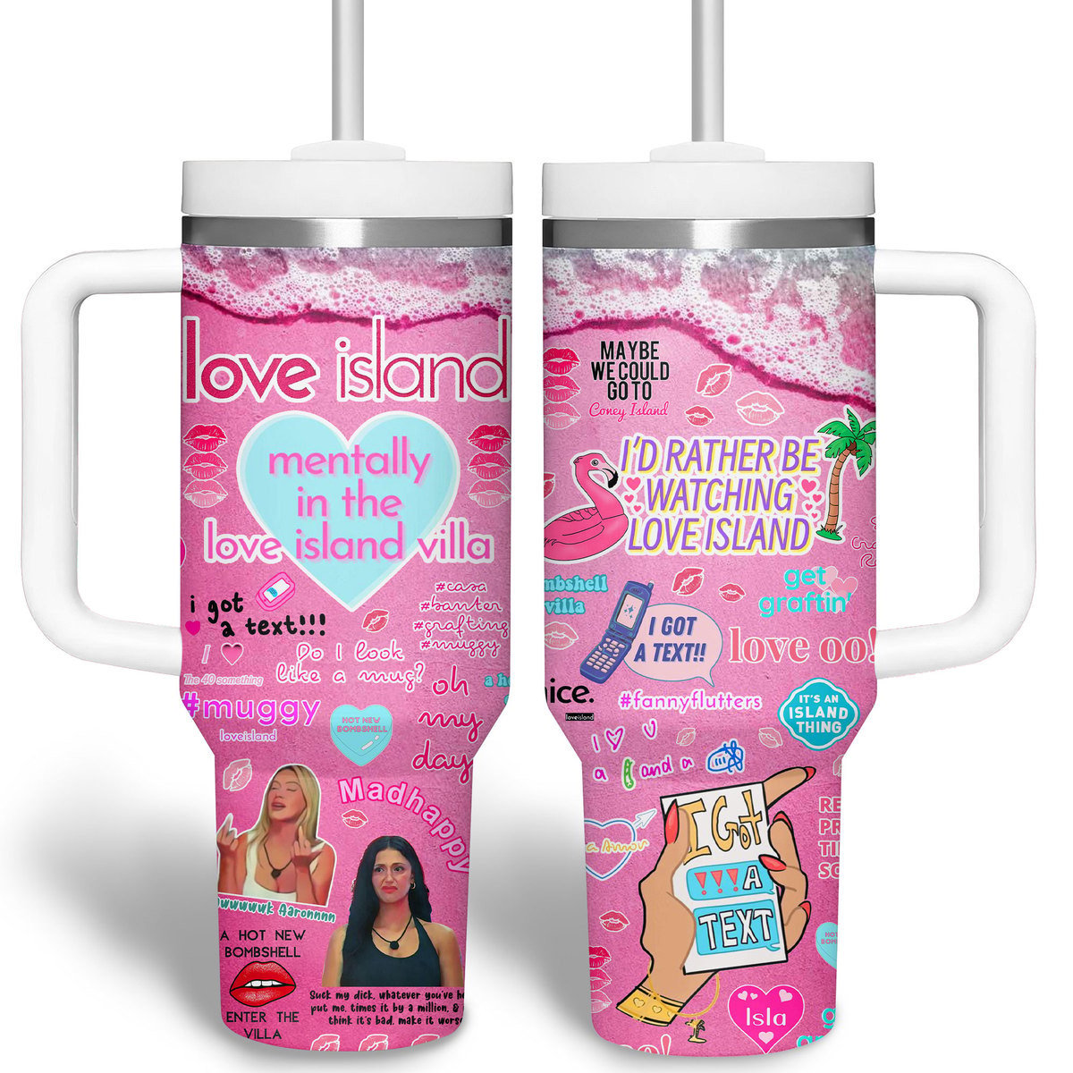 Love Island TV Series Custom Stanley Cup 40 oz 30 oz Tumbler With Handle
