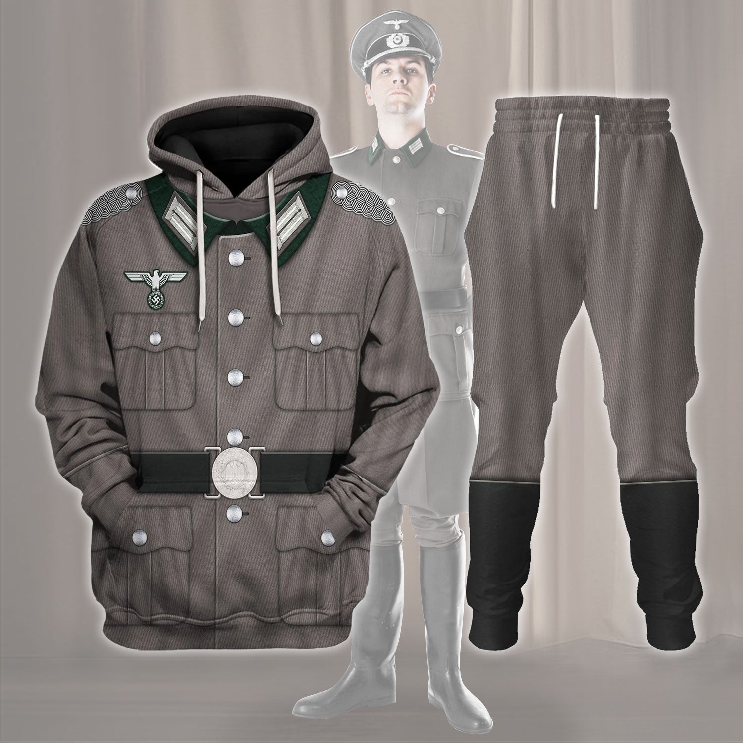 M40 Tunic German Army Heer World War II Costume Hoodie Sweatshirt T-Shirt Sweatpants Tracksuit - Stormmerch Exclusive