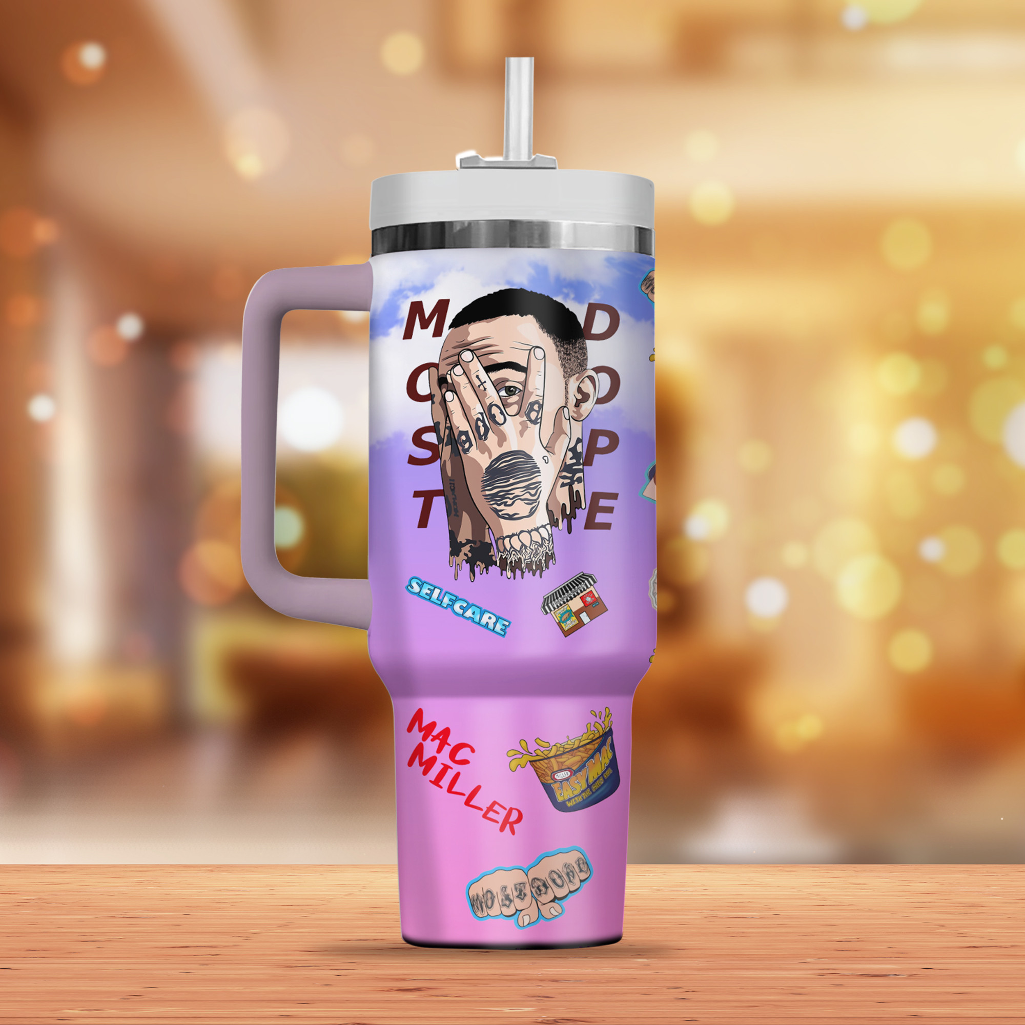 Mac Miller Music Custom Stanley Cup 40 oz 30 oz Tumbler With Handle
