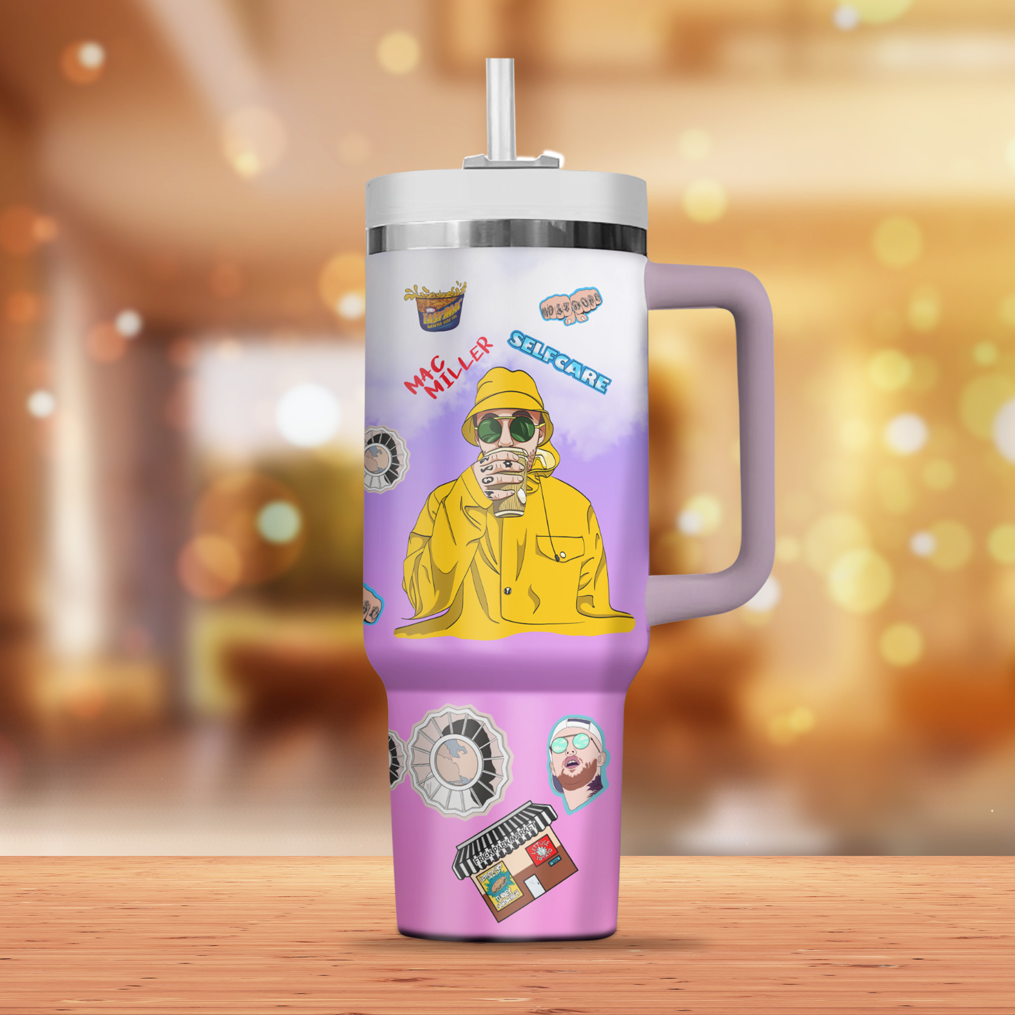 Mac Miller Music Custom Stanley Cup 40 oz 30 oz Tumbler With Handle