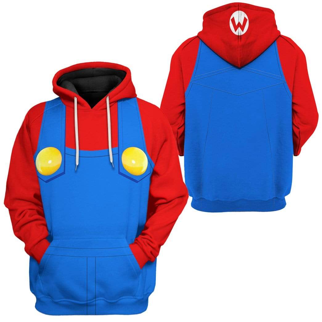 Mario Costume Hoodie Sweatshirt T-Shirt Sweatpants Tracksuit - Stormmerch Exclusive