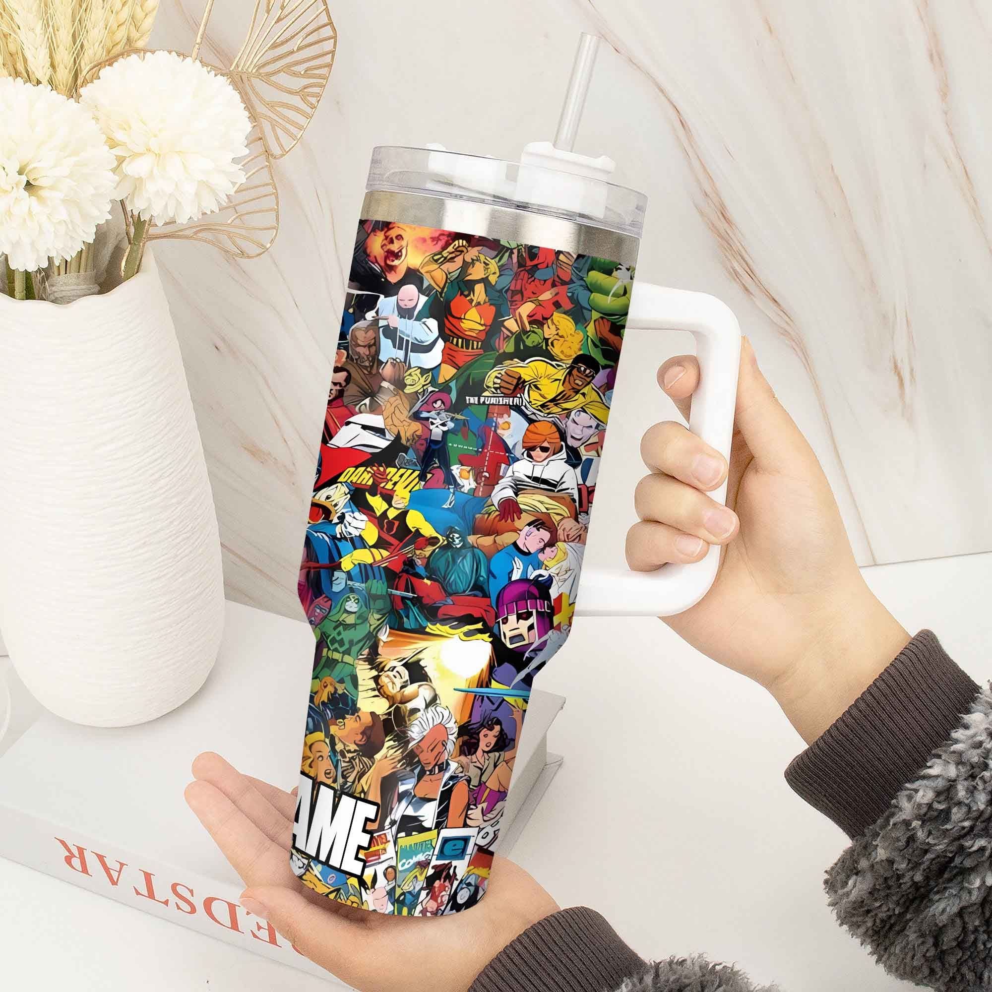Marvel Comics Movies Custom Stanley Cup 40 oz 30 oz Tumbler With Handle