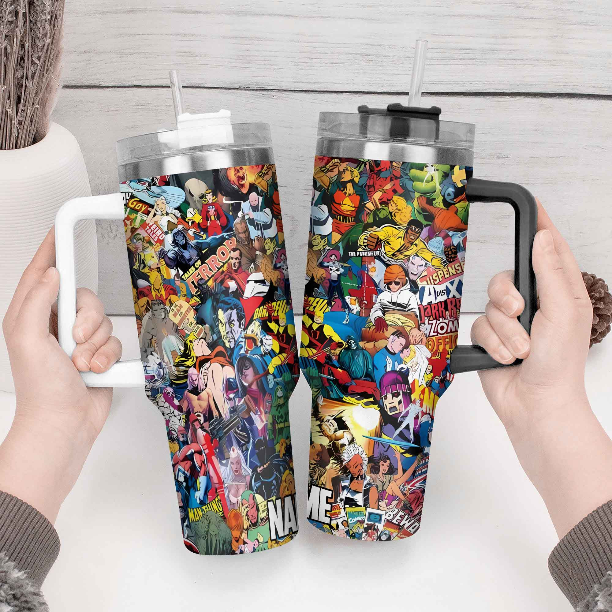 Marvel Comics Movies Custom Stanley Cup 40 oz 30 oz Tumbler With Handle