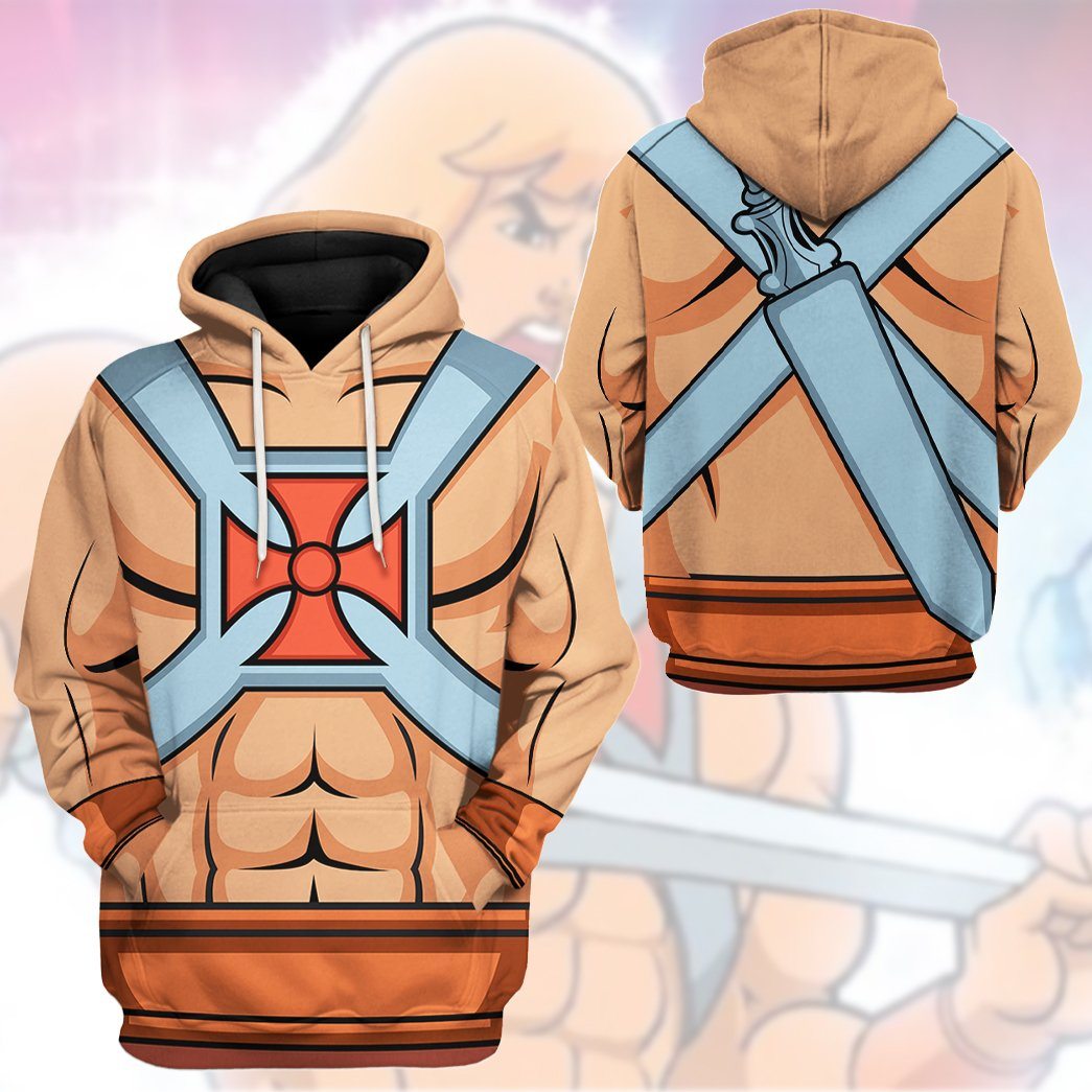 Master Of The Universe He Man Costume Hoodie Sweatshirt T-Shirt Sweatpants Tracksuit - Stormmerch Exclusive