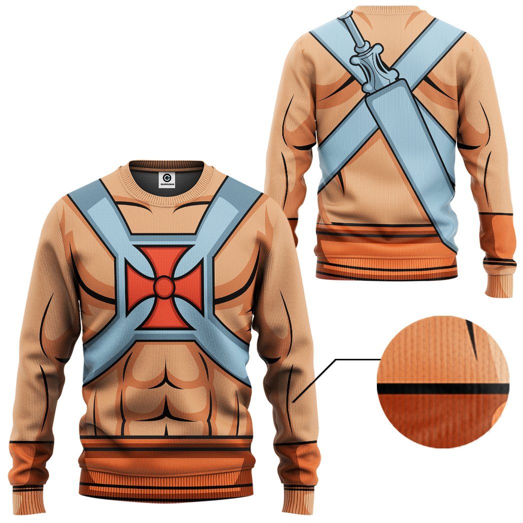 Master Of The Universe He Man Costume Hoodie Sweatshirt T-Shirt Sweatpants Tracksuit - Stormmerch Exclusive