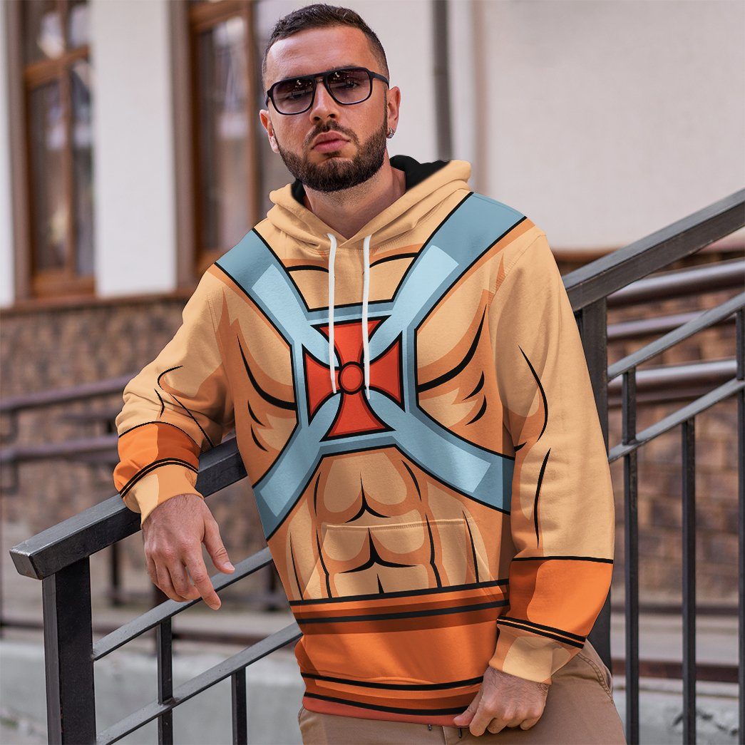 Master Of The Universe He Man Costume Hoodie Sweatshirt T-Shirt Sweatpants Tracksuit - Stormmerch Exclusive