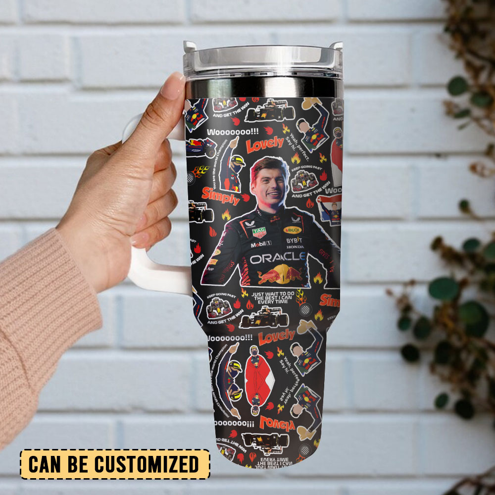 Max Verstappen Custom Stanley Cup 40 oz 30 oz Tumbler With Handle