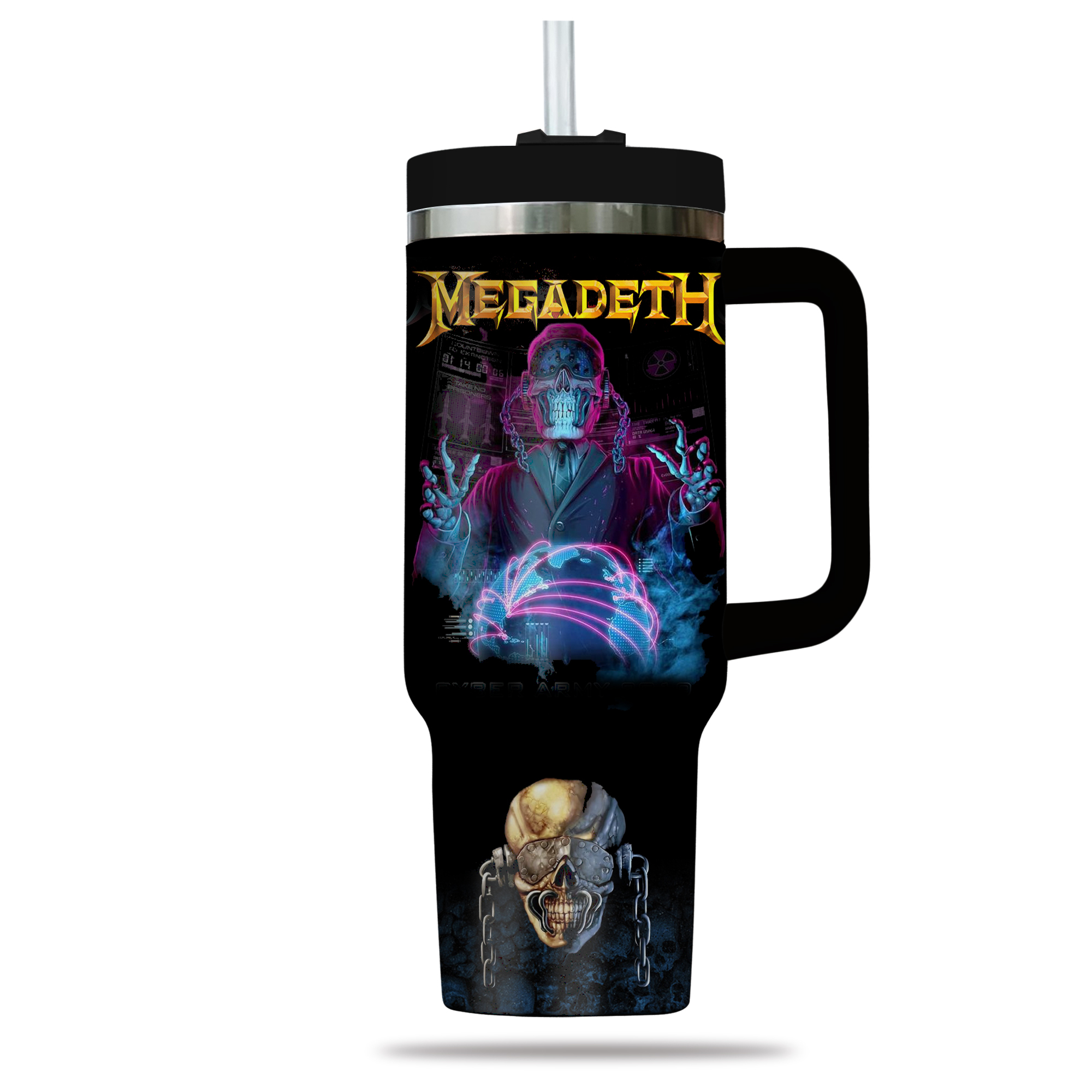 Megadeth Music Custom Stanley Cup 40 oz 30 oz Tumbler With Handle