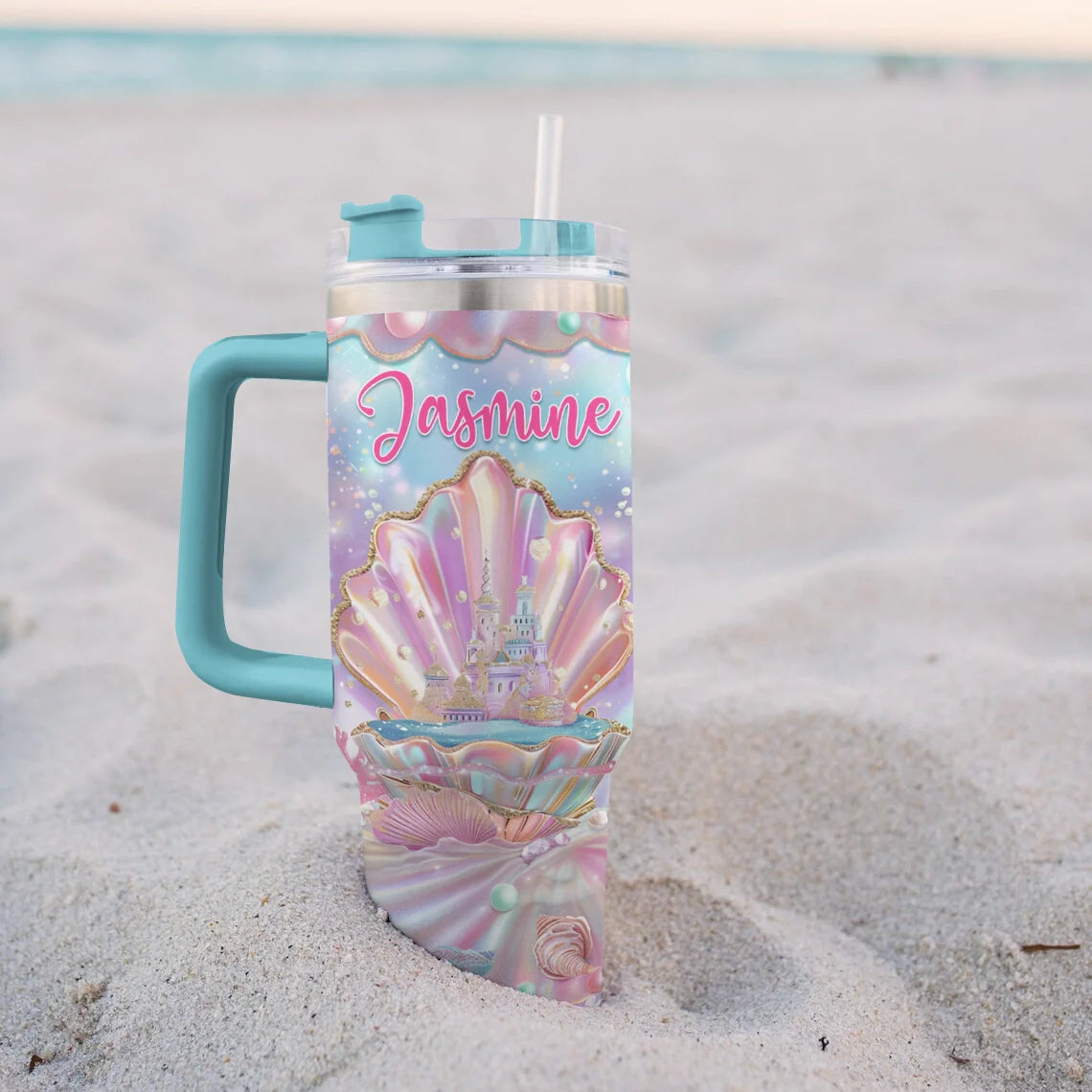 Mermaid Custom Stanley Cup 40 oz 30 oz Tumbler With Handle