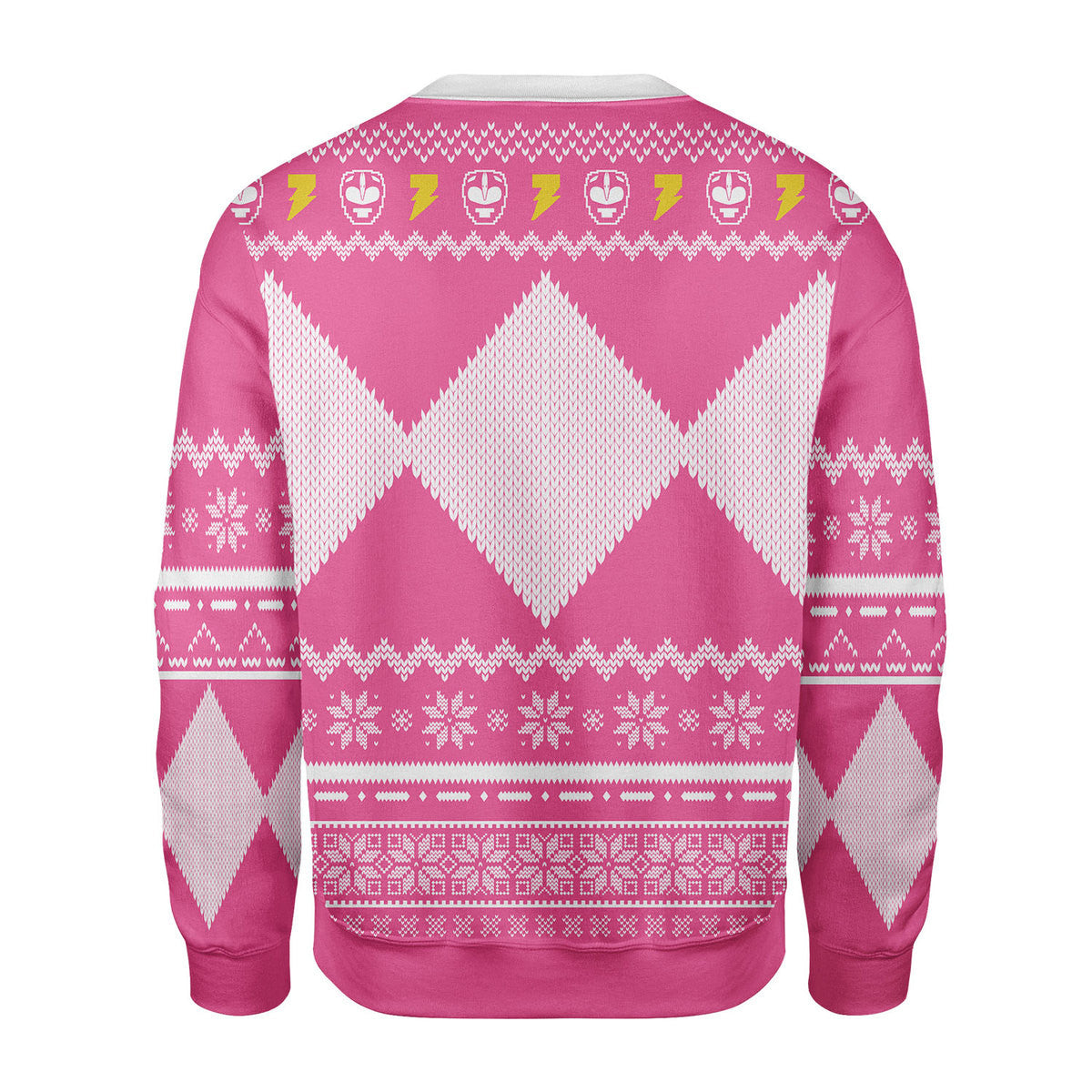 Merry Christmas Unisex Christmas Sweater Pink Power Ranger 3D Apparel - Stormmerch Exclusive