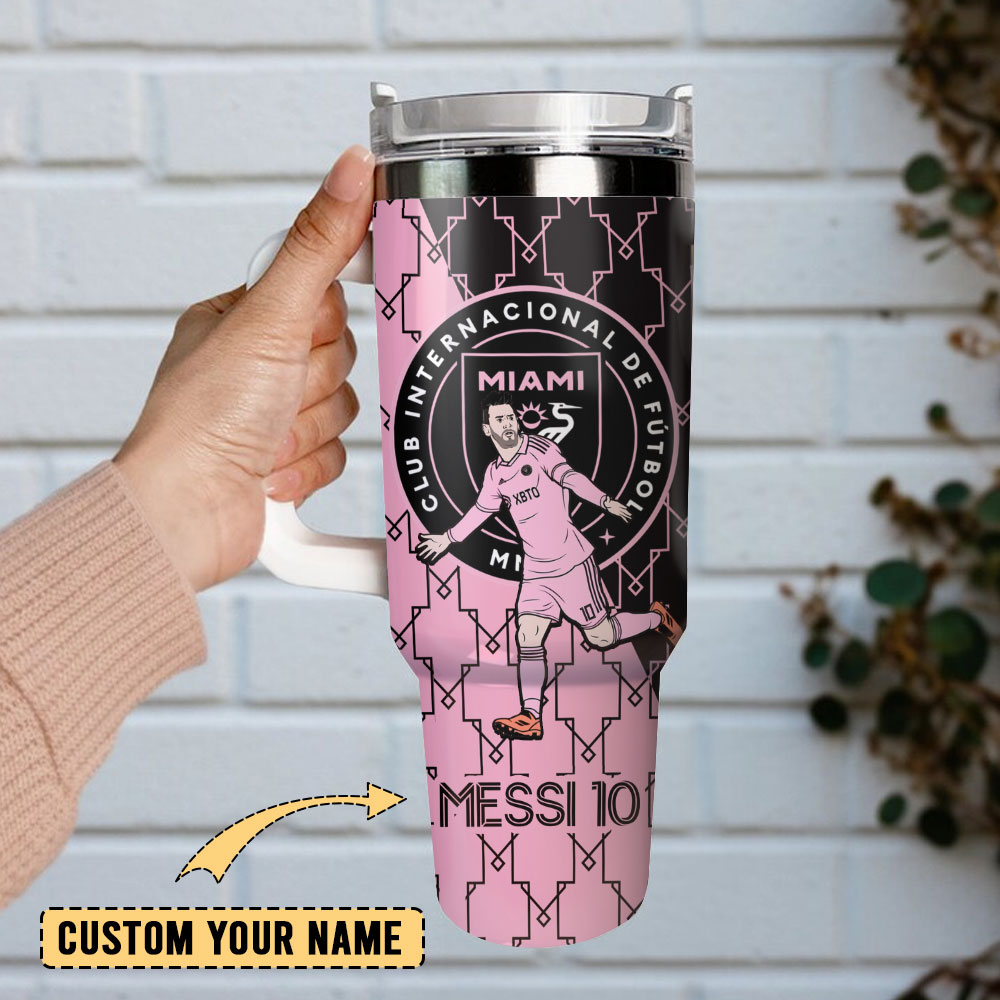 Messi Soccer Custom Stanley Cup 40 oz 30 oz Tumbler With Handle