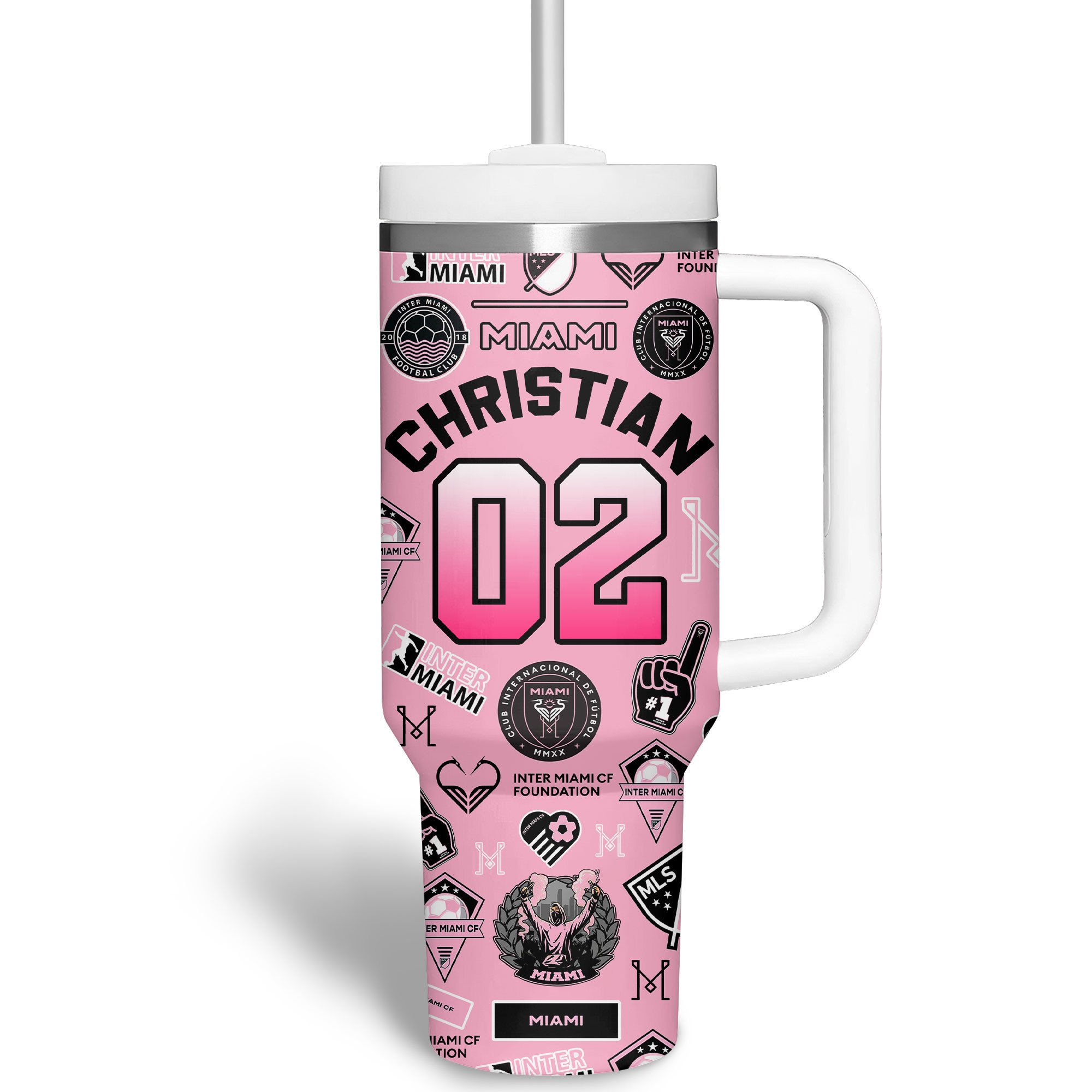 Messi Soccer Custom Stanley Cup 40 oz 30 oz Tumbler With Handle