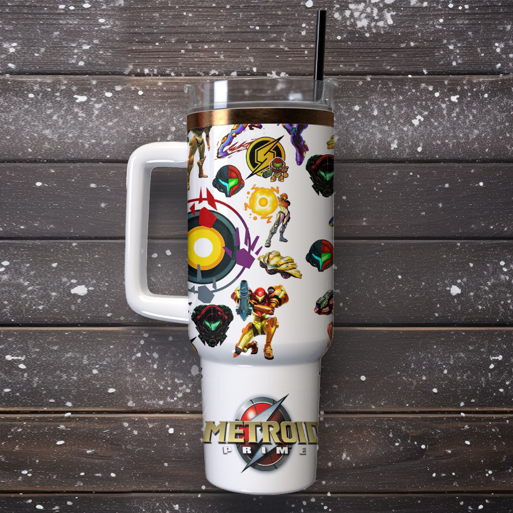 Metroid Prime Games Custom Stanley Cup 40 oz 30 oz Tumbler With Handle
