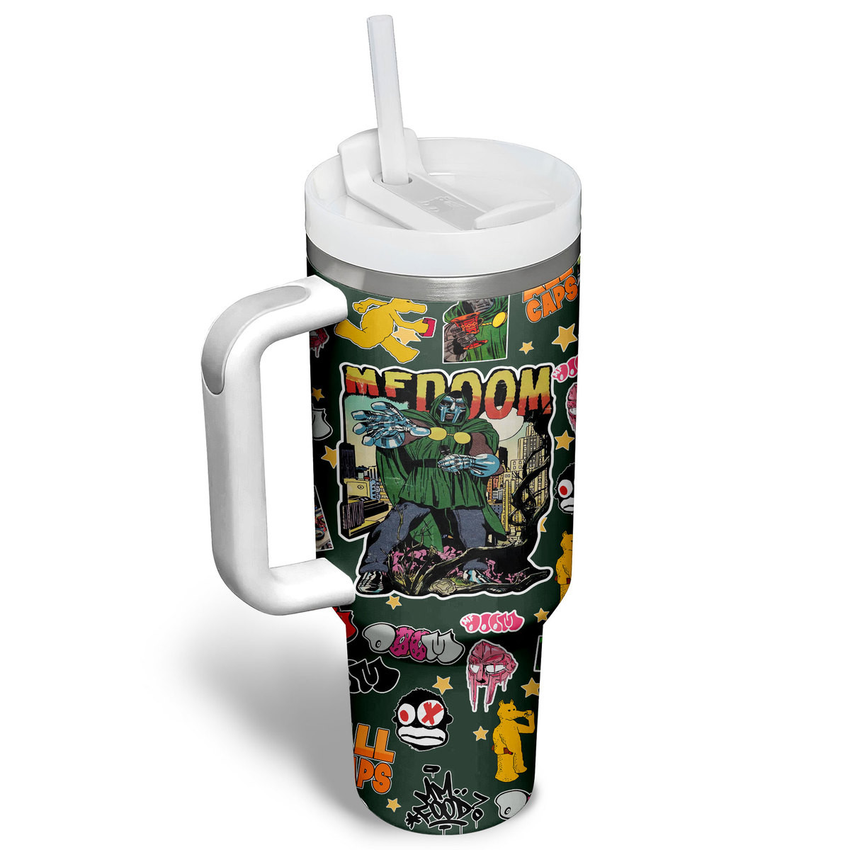 MF DOOM Music Custom Stanley Cup 40 oz 30 oz Tumbler With Handle