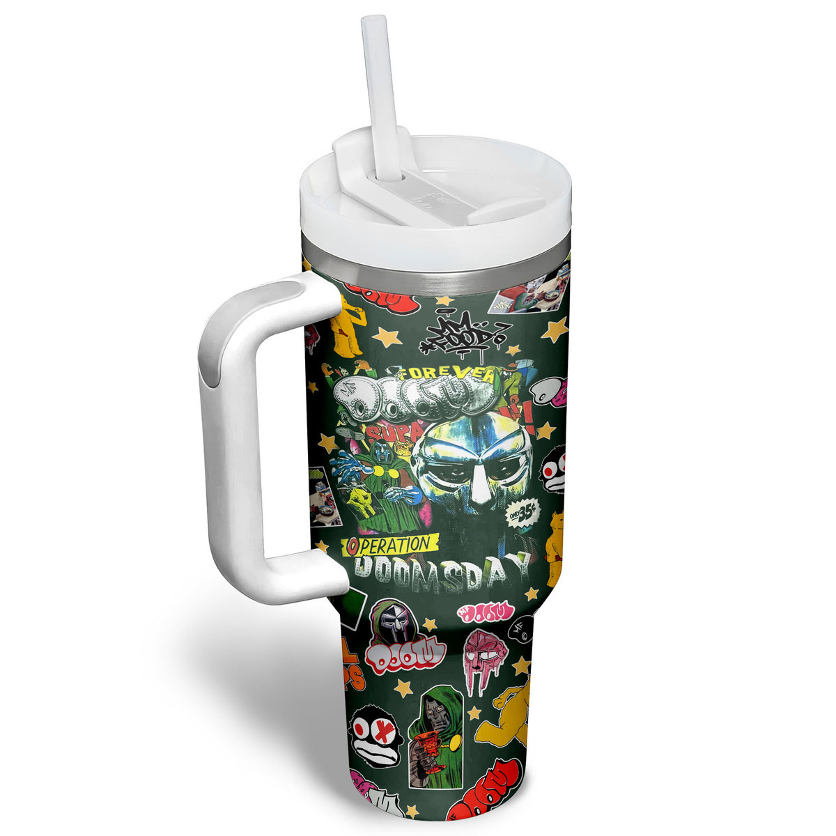MF DOOM Music Custom Stanley Cup 40 oz 30 oz Tumbler With Handle