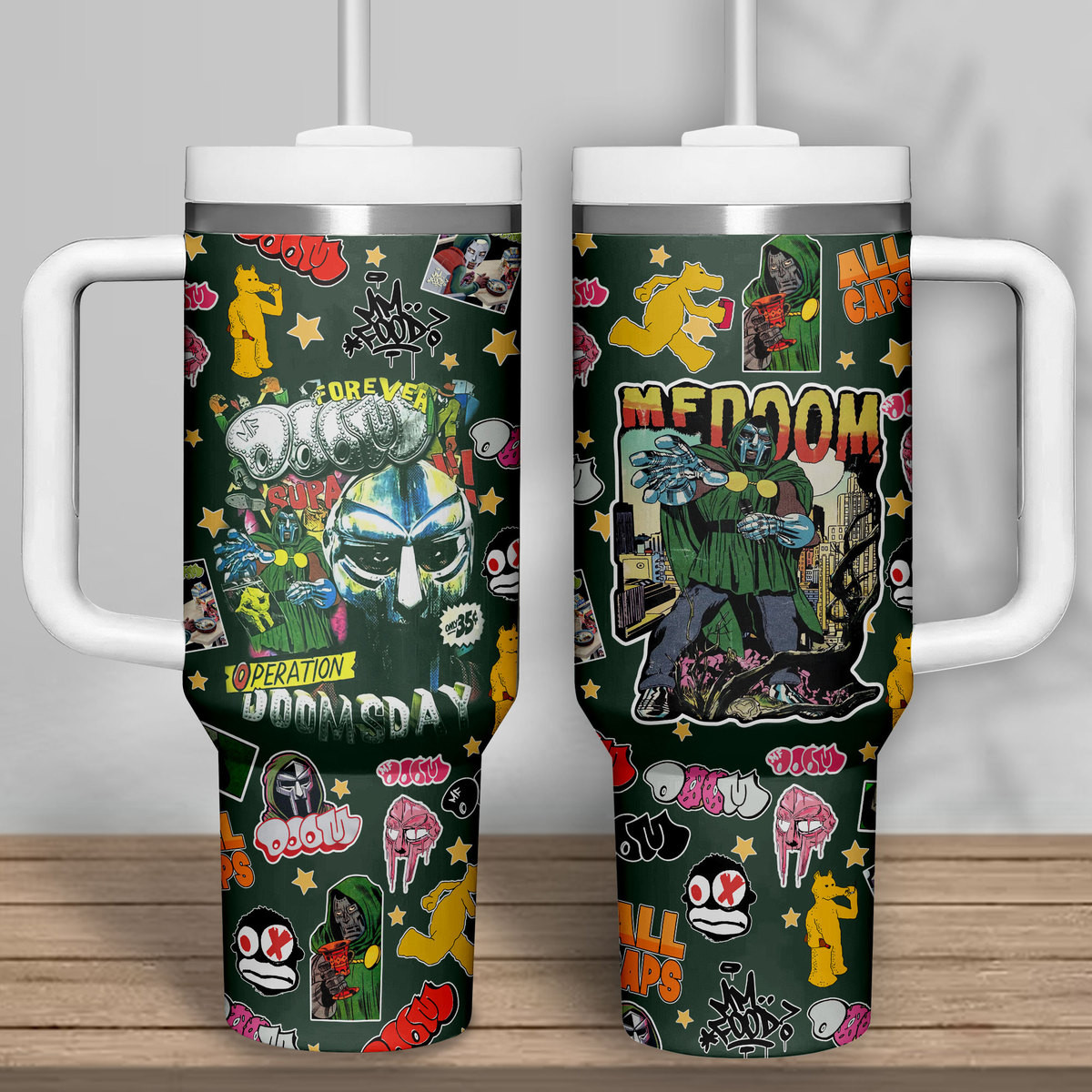 MF DOOM Music Custom Stanley Cup 40 oz 30 oz Tumbler With Handle
