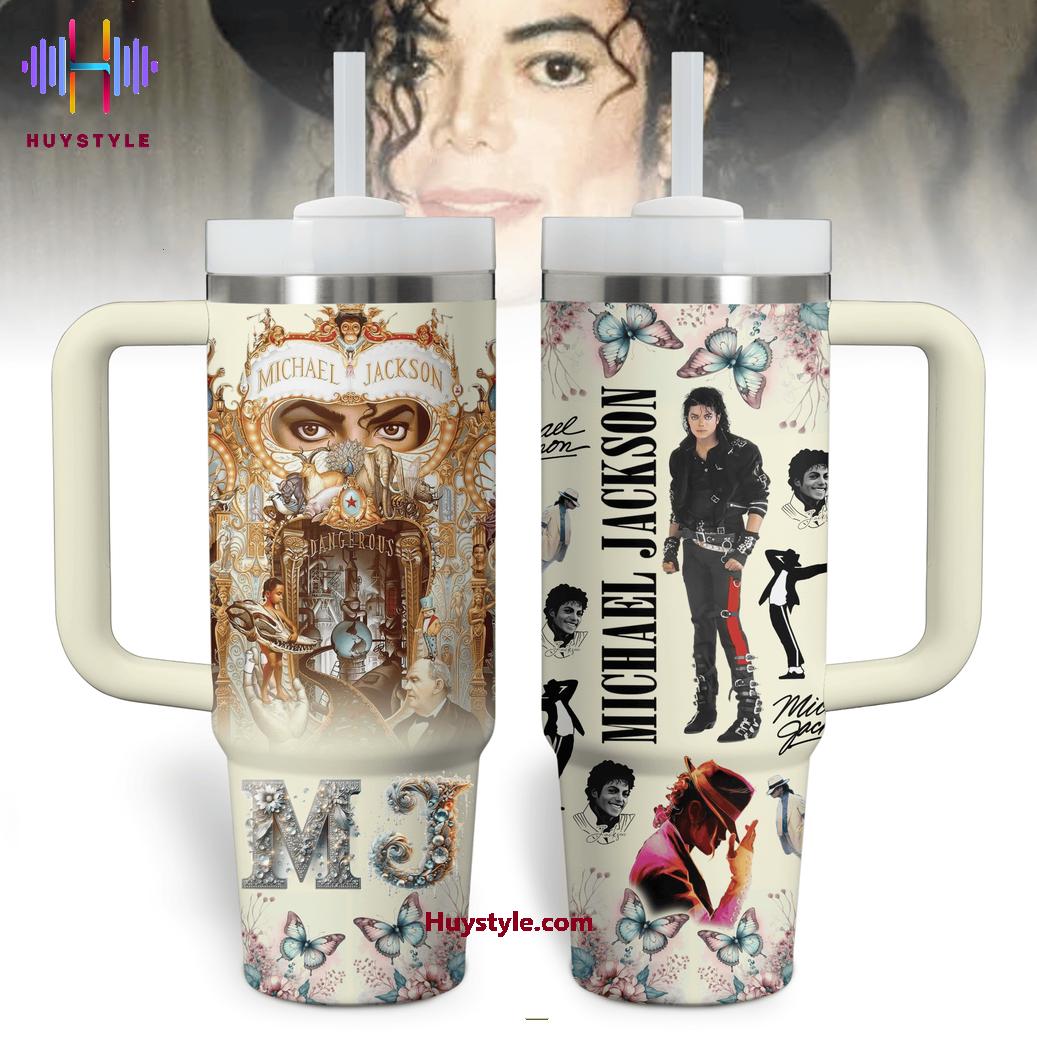 Michael Jackson Music Custom Stanley Cup 40 oz 30 oz Tumbler With Handle